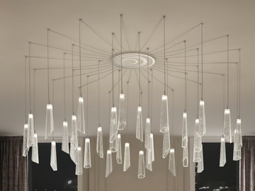 CRYPTO 296 - Adjustable pendant lamp by Patrizia Volpato - view 2